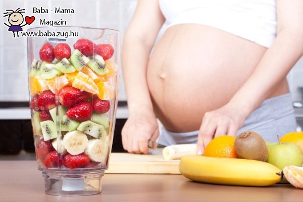 Fontos a kismamák kiegyensúlyozott táplálkozása